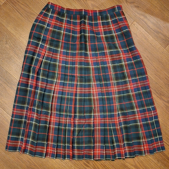 Vintage Highland Queen Plaid Tartan Kilt Skirt - Picture 2 of 5
